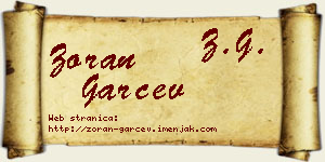 Zoran Garčev vizit kartica